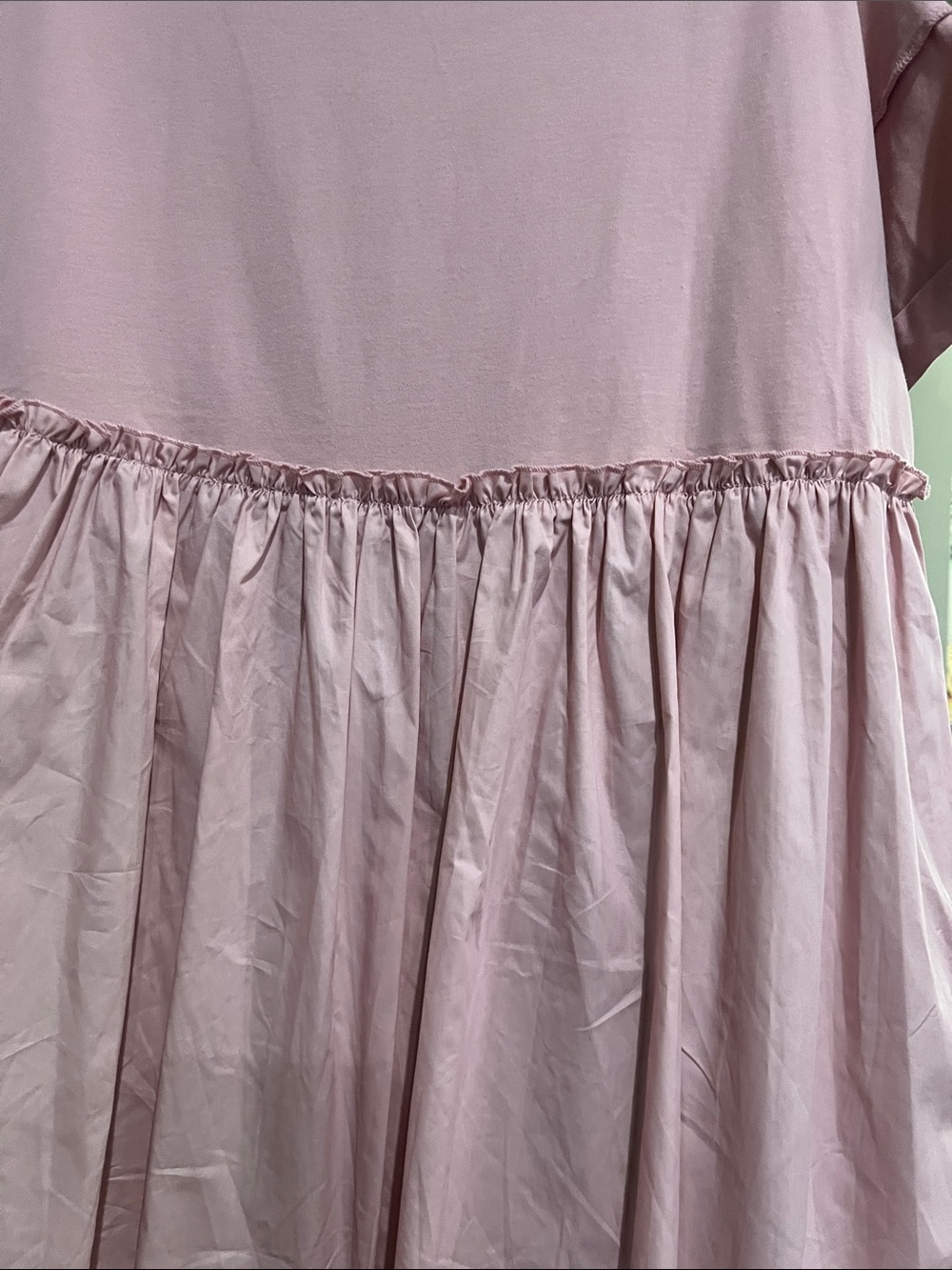 Pink Ruffled Babydoll ladies Dress - Picture 6 of 7